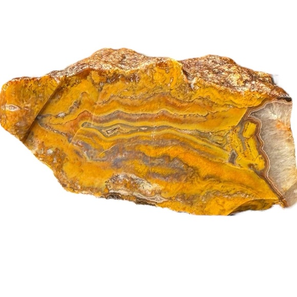 Rare Turkish Agate Yellow and White Banding - Picture 1 of 11